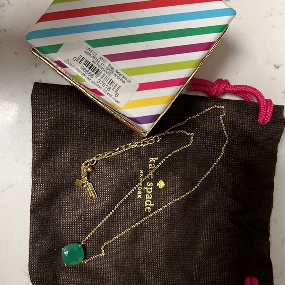 Kate Spade Green Pendant Necklace - Picture 6 of 6